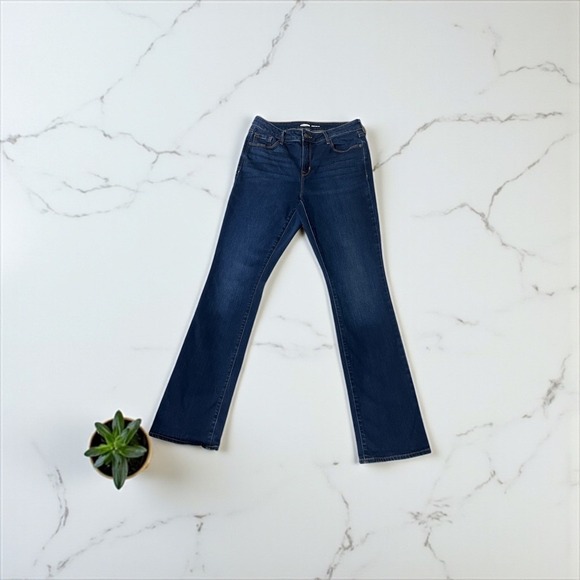 Old Navy Kicker Bootcut Jeans Womens Size 10 Long Dark Wash Denim Pants - Picture 1 of 7